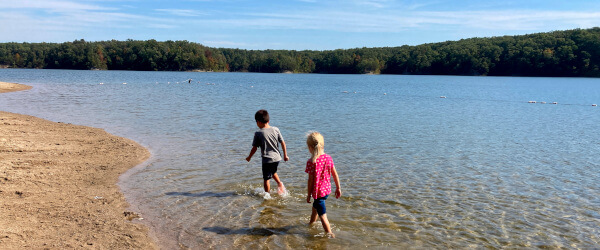 A'zalea and Andrew at Deam Lake