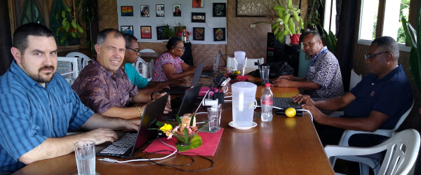 Translation Desk Meeting, Napatana Lodge, Alotau