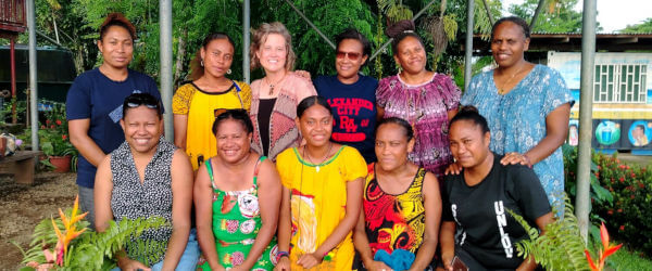 Justine with PNG ladies